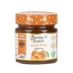 Antalya Reçelcisi Şeker İlavesiz Kayısı Reçeli 290 G 12li - Antalya Reçelcisi