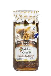 Antalya Reçelcisi Ceviz-Kuru İncir Reçeli 290 G 12li - Antalya Reçelcisi