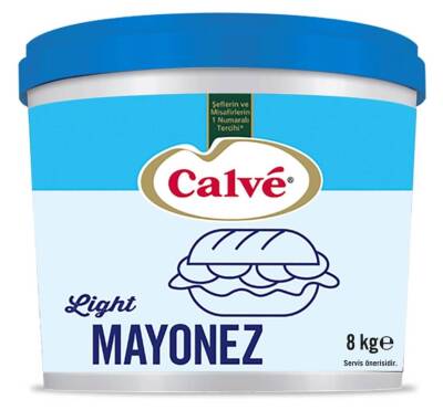 Calve Az Yağlı Mayonez 8 Kg - 1