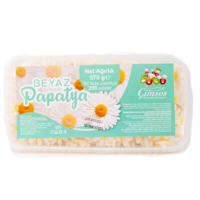 Çimsos Beyaz Papatya Dekor 570 G 4 Ad - 1