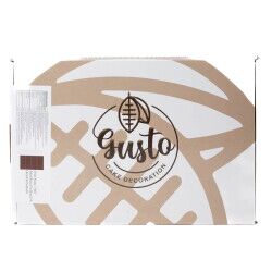 Dr. Gusto Kare Çizgili Dekor Çikolata 288 Ad (Kod:8657) - Dr. Gusto