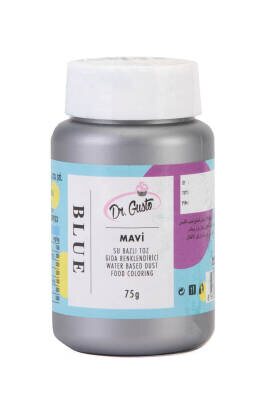 Dr. Gusto Su Bazlı Mavi Toz Boya 75 G - 1