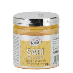 Dr. Gusto Yenilebilir Sarı Metalik Gıda Simi 50 G - Dr. Gusto