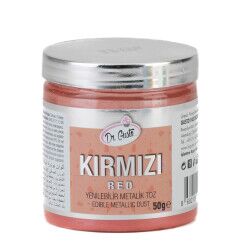 Dr. Gusto Yenilebilir Kırmızı Metalik Gıda Simi 50 G - Dr. Gusto