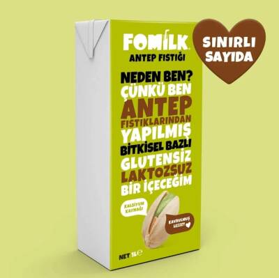 Fomilk Bitkisel Bazlı Antep Fıstığı İçeceği 1 L - 1