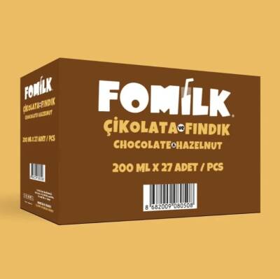 Fomilk Bitkisel Bazlı Çikolatalı Fındık İçeceği 200 Ml 27 Ad - 1