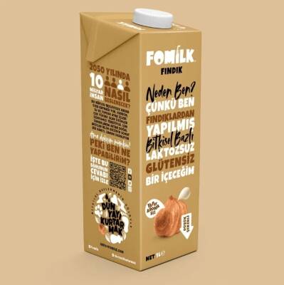 Fomilk Bitkisel Bazlı Fındık İçeceği 1 L - 1