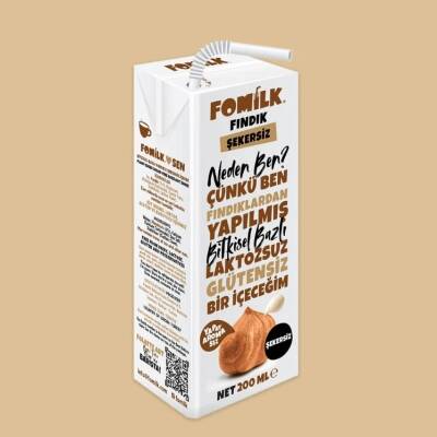 Fomilk Bitkisel Bazlı Şekersiz Fındık İçeceği 200 Ml 27 Ad - 1