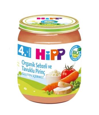 Hipp Organik Sebzeli Ve Tavuk Pirinç 125 G 6lı - 1