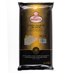 Ovalette %33 Beyaz(Fildişi) Kuvertür 2500 G - Katsan