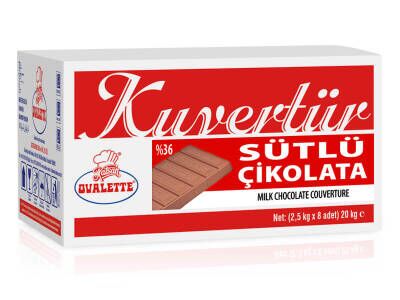 Ovalette %36 Ekstra Sütlü Kuvertür 2500 G - 2