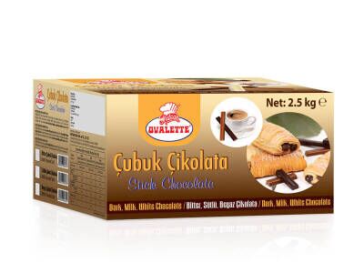 Ovalette Bitter Çubuk Çikolata 2,5 Kg - 2