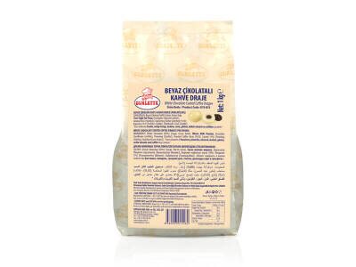 Ovalette Beyaz(Fildişi) Kahveli Draje 1 Kg - 2